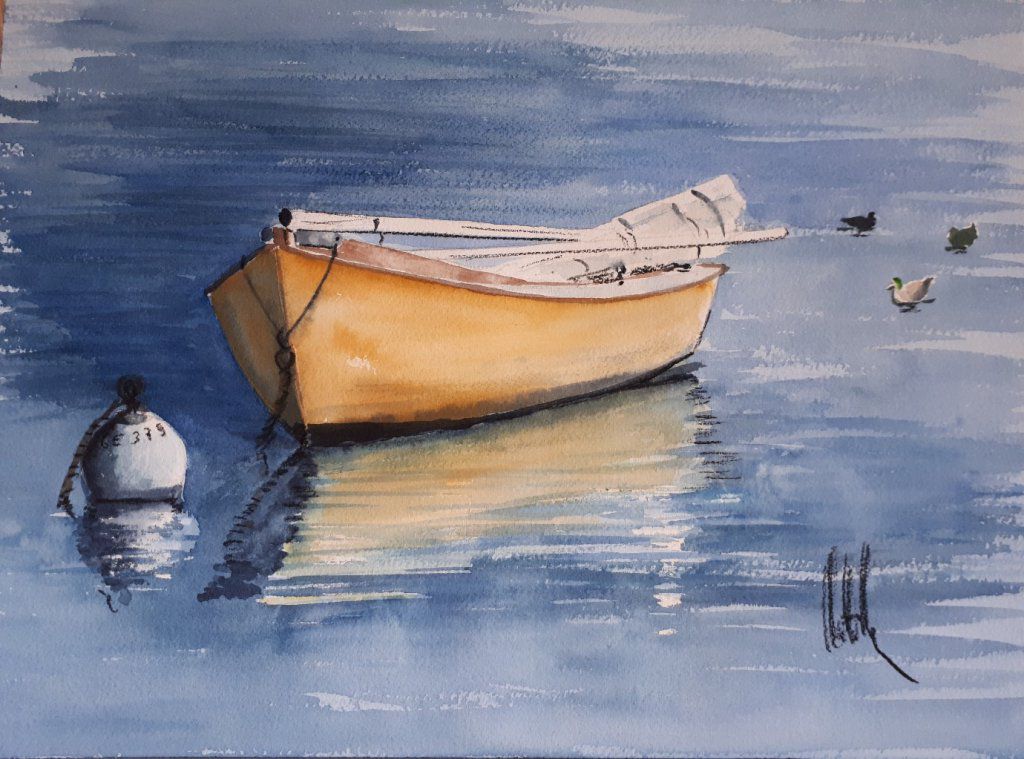 Barque à voile - Creux-de-Genthod
aquarelle 41x31