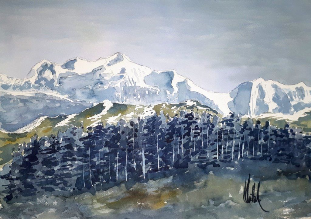 Mont-Blanc
Aquarelle sur Arches 300gf 36x51
